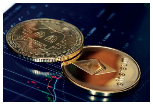 Bitcoin- og Ethereum-mynter