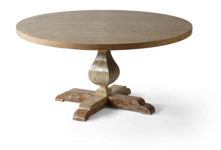 Rundt bord av eik. Kilde: istockphoto.com