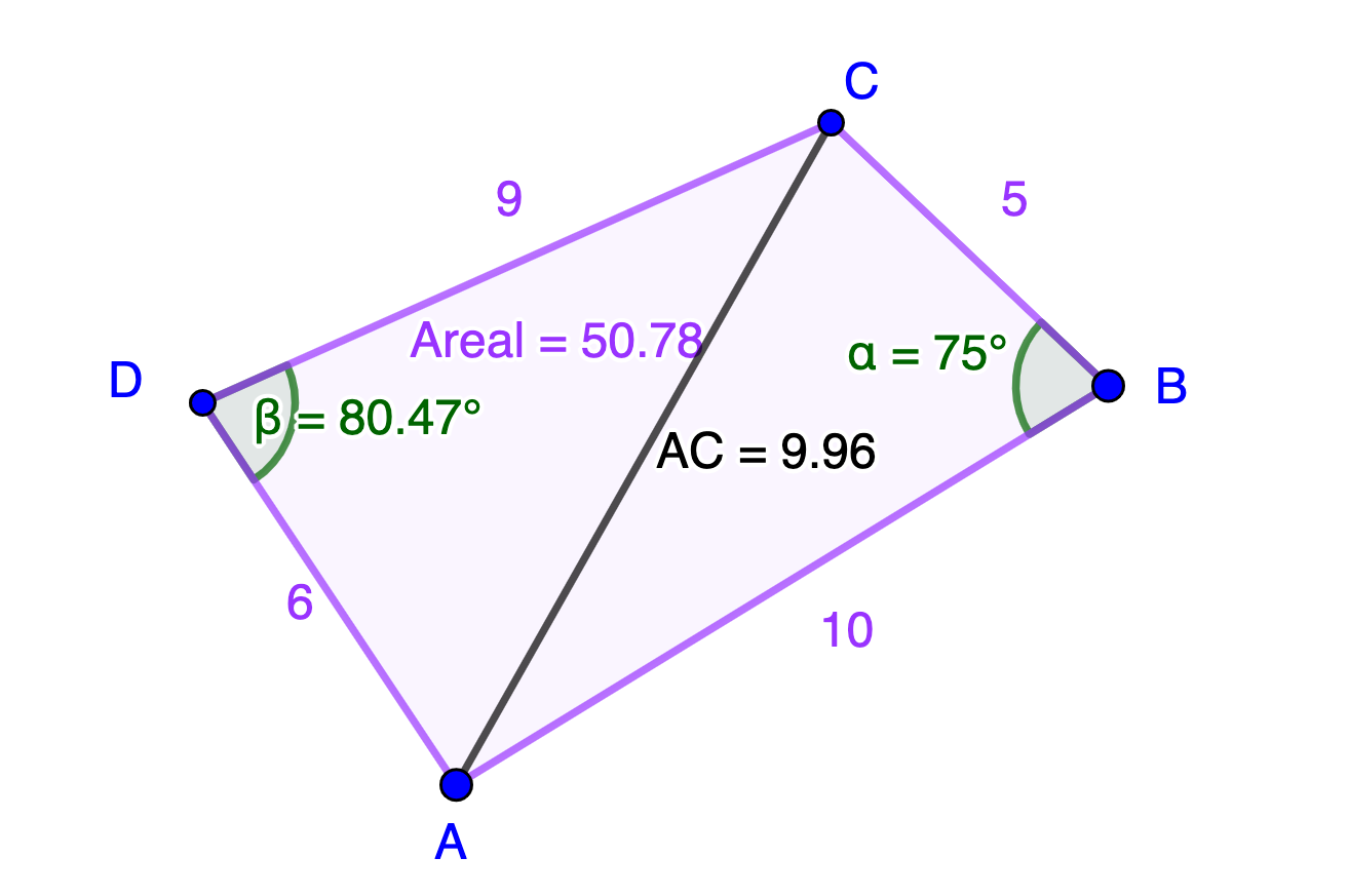 Del 2 oppgave 3. Skisse av \square ABCD