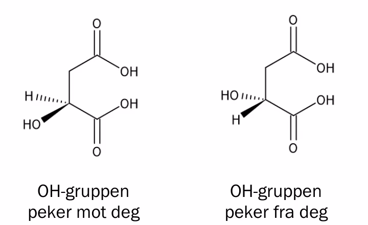 Stereoisomerer av eplesyre