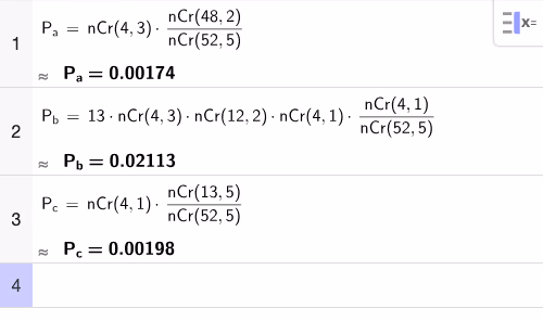 Beregning i GeoGebra CAS