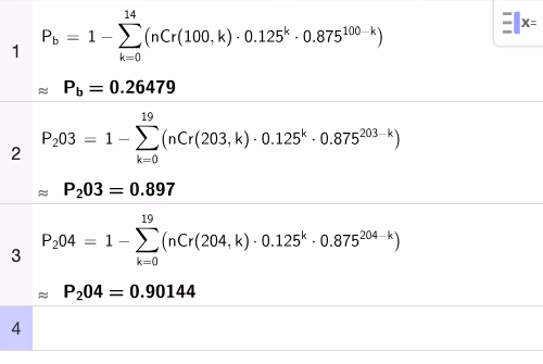 Beregning i GeoGebra CAS