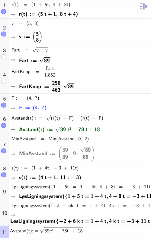 GeoGebra CAS – alle deloppgaver