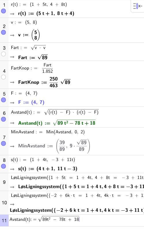 GeoGebra CAS – alle deloppgaver