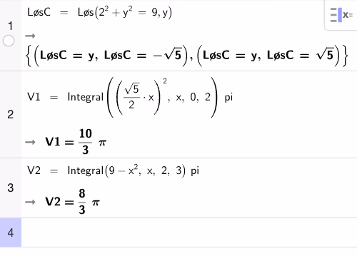 CAS-utregning C, V1 og V2